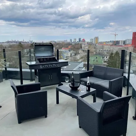 Korter High-rise Amazing Luxury With Terrace&city View, Free Parking Tallinn